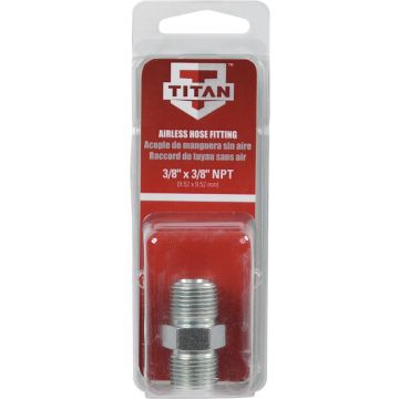 Titan 3/8" NPT Male x 3/8" NPT Male Hose to Hose Coupling