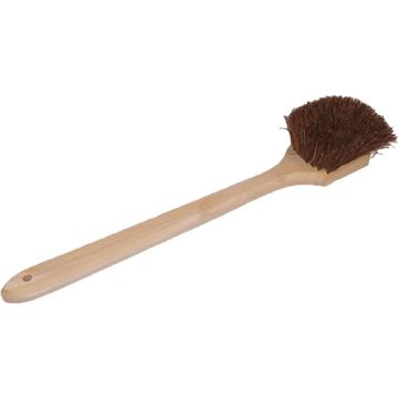 DQB 20" Palmyra Utility/Pot Scrub Brush Wood Handle