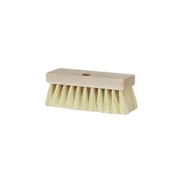 DQB 7" x 2" Trim White Tampico Roof Brush w/Threaded Hole