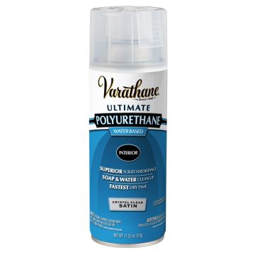 Varathane 11.25oz Satin Crystal Clear Diamond Water-Based Polyurethane Spray