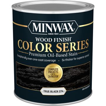 Minwax 1Qt True Black Wood Finish Color Series Interior Stain