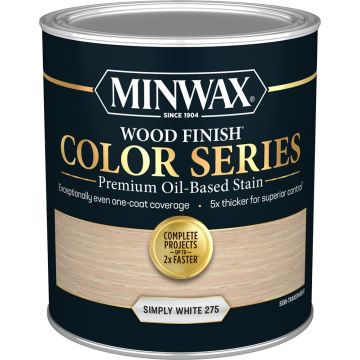 Minwax 1Qt Simply White Wood Finish Color Series Interior Stain