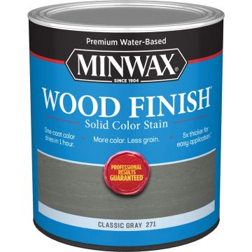 Minwax Qt Classic Gray Wood Finish Water-Based Solid Color Stain