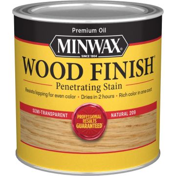 Minwax .5Pt Natural 209 Semi-Transparent Stain (High Performance)