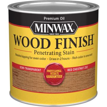 Minwax .5Pt Red Chestnut 232 Semi-Transparent Stain (High Performance)