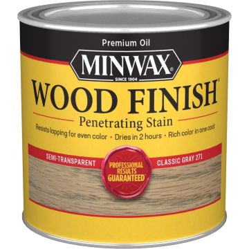 Minwax .5Pt Classic Gray 271 Semi-Transparent Stain (High Performance)