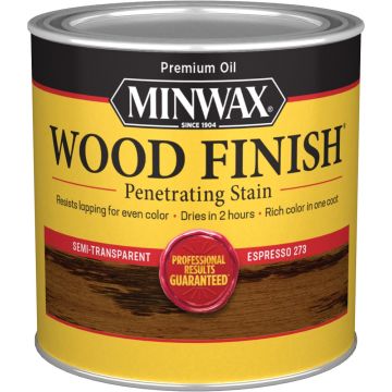 Minwax .5Pt Espresso Semi-Transparent 273 Stain (High Performance)
