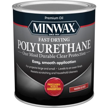 Minwax 1Qt Warm Gloss Fast Dry Polyurethane (High Performance)