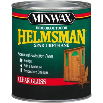 Minwax 1Qt High Gloss Helmsman Interior/Exterior Spar Urethane (High Performance)