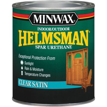 Minwax 1Qt Satin Helmsman Interior/Exterior Spar Urethane (High Performance)