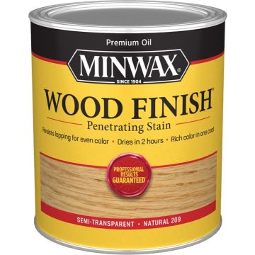 Minwax 1Qt Natural 209 Semi-Transparent Stain (High Performance)
