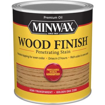 Minwax 1Qt Golden Oak 210B Semi-Transparent Stain (High Performance)