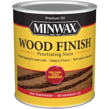 Minwax 1Qt Red Mahogany 225 Semi-Transparent Stain (High Performance)
