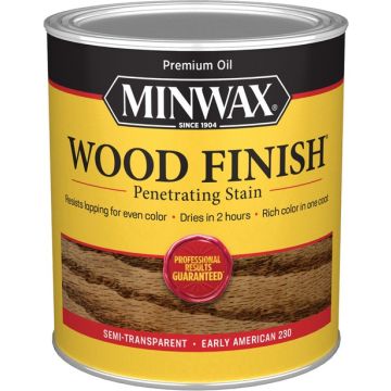 Minwax 1Qt Early American 230 Semi-Transparent Stain (High Performance)