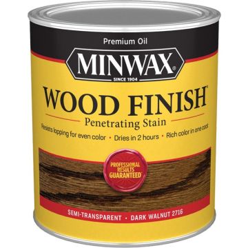 Minwax 1Qt Dark Walnut 2716 Semi-Transparent Stain (High Performance)