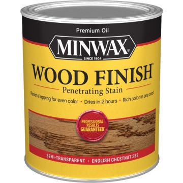 Minwax 1Qt English Chestnut 233 Semi-Transparent Stain (High Performance)