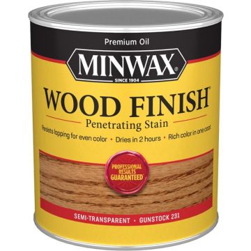 Minwax 1Qt Gunstock 231 Semi-Transparent Stain (High Performance)