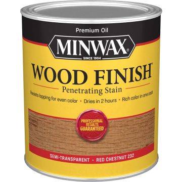 Minwax 1Qt Red Chestnut 232 Semi-Transparent Stain (High Performance)