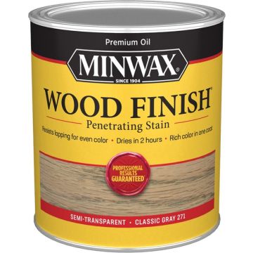 Minwax 1Qt Classic Gray 271 Semi-Transparent Stain (High Performance)