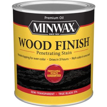 Minwax 1Qt True Black 274 Semi-Transparent Stain (High Performance)