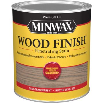 Minwax 1Qt Rustic Beige 281 Semi-Transparent Stain (High Performance)