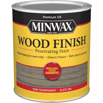 Minwax 1Qt Slate 284 Semi-Transparent Stain (High Performance)