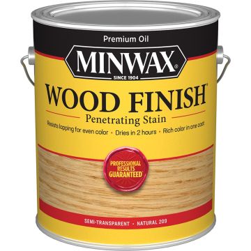 Minwax 1gal Natural 209 Semi-Transparent Stain (High Performance)