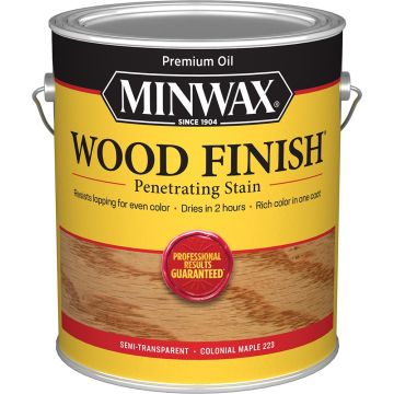 Minwax 1gal Colonial Maple 223 Semi-Transparent Stain (High Performance)