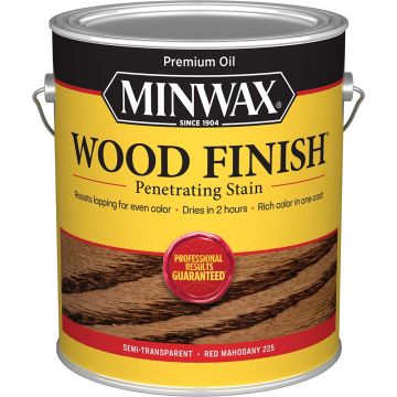Minwax 1gal Red Mahogany 225 Semi-Transparent Stain (High Performance)