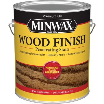 Minwax 1gal Early American 230 Semi-Transparent Stain (High Performance)