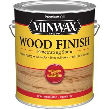 Minwax 1gal Cherry 235 Semi-Transparent Stain (High Performance)