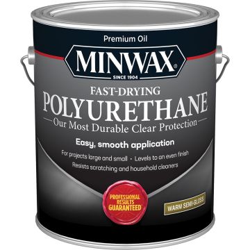 Minwax 1gal Warm Semi-Gloss Fast Dry Polyurethane (High Performance)