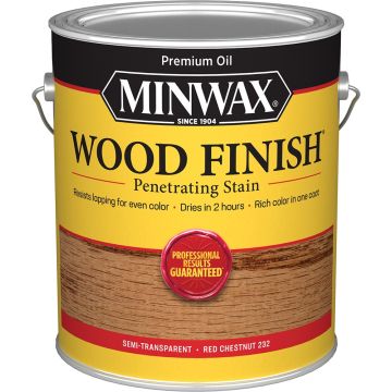 Minwax 1gal Red Chestnut 232 Semi-Transparent Stain (High Performance)
