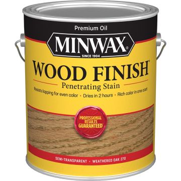 Minwax 1gal Weathered Oak 270 Semi-Transparent Stain (High Performance)