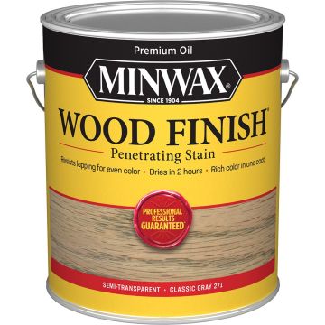 Minwax 1gal Classic Gray 271 Semi-Transparent Stain (High Performance)