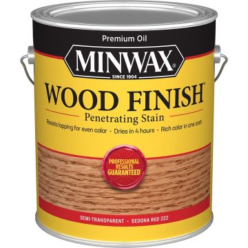 Minwax 1gal Sedona Red 222 Semi-Transparent Stain (Low Odor)