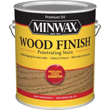 Minwax 1gal Weathered Oak 270 Semi-Transparent Stain (Low Odor)