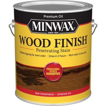 Minwax 1gal Espresso 273 Semi-Transparent Stain (High Performance)
