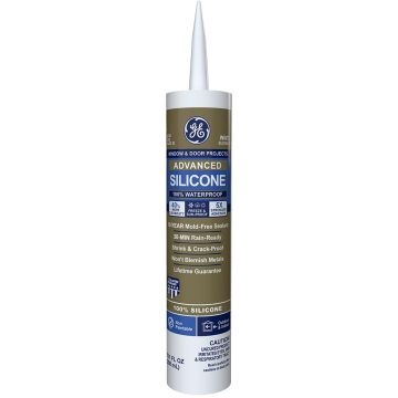 GE 10.1 oz White Window & Door Silicone II Sealant (IDH: 2811093)