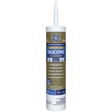 GE 10.1oz Clear Window & Door Silicone II Sealant (2811092)