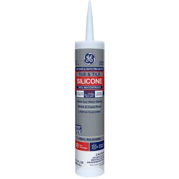 GE 10.1oz Clear Silicone I Sealant Tub & Shower Sealant