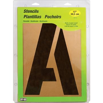 Hy-Ko 12" Number Letter & Symbol Stencils