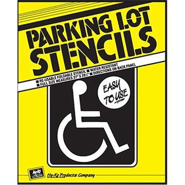 Hy-Ko 37" x 25" HD Reusable Handicapped Parking Lot Stencil Board