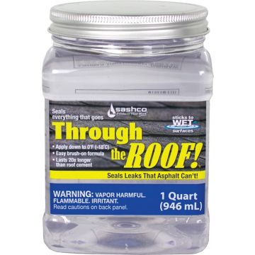 Sashco 1Qt Clear Through The Roof Sealant (Low Odor)