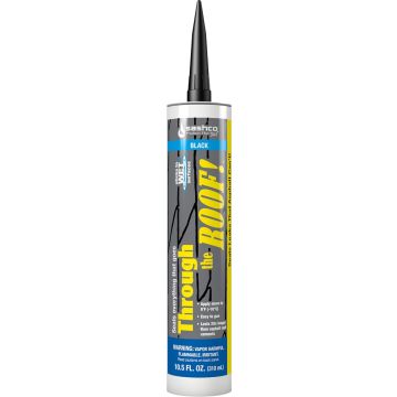 Sashco 10.5oz Black Through the Roof! Roof Repair Sealant (Low Odor)