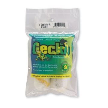 Whizz 4" Gecko Gold Stripe Mini Roller 2Pk