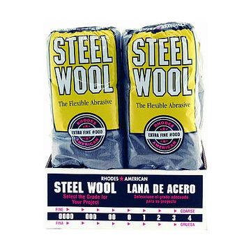Rhodes American Grade 000 Steel Wool 16 Pad Poly Sleeve