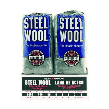 Rhodes American Grade 1 Steel Wool 16 Pad Poly Sleeve