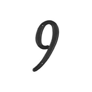 Stanley National #9 4" Cast Brass House Number