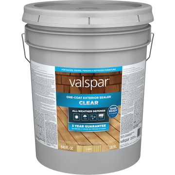 Valspar 5gal Clear One-Coat Exterior Sealer